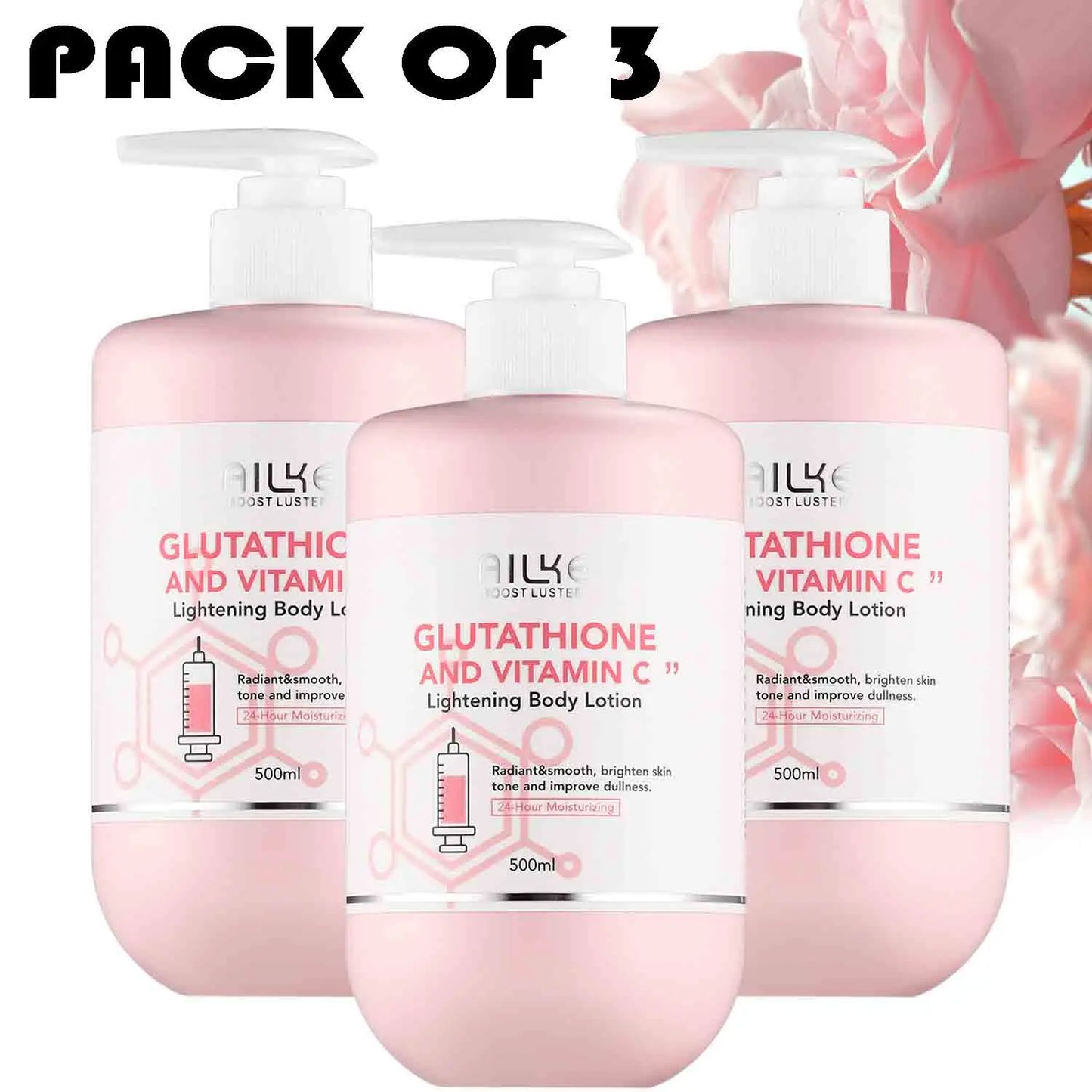 AILKE Whitening Moisturizing Anti-Freckle Body Lotion, Suitable For Face And Body, Glutathione Korean Women's Skin Care Products