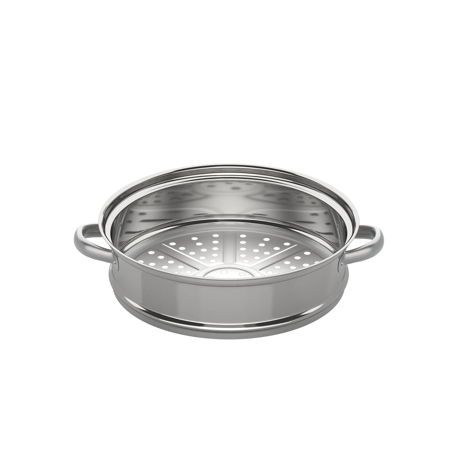 3 Tiers Stainless Steel Steamer 28cm Overlapping Steaming Pot Cookware Kitchen Soup Steamer Cooker Set Silver with Glass Lid