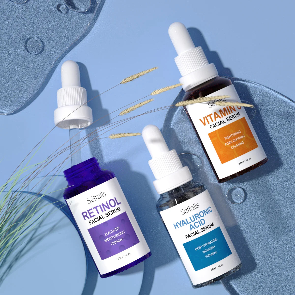 Séfralls Hyaluronic Acid VC Essence Set 30ml 3pcs Serum