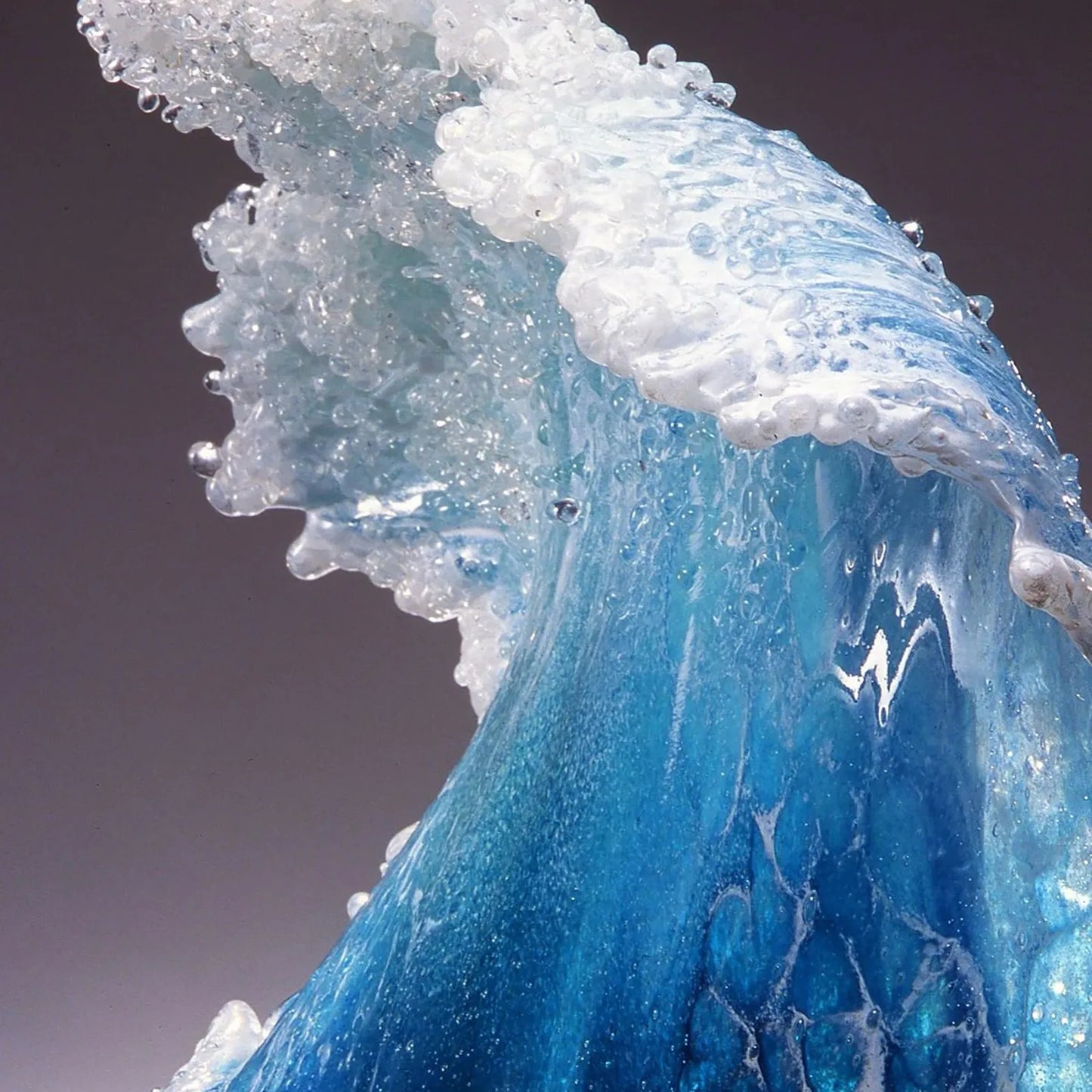 Sea Wave Vase, Wavy Vase Resin Blue Wavy Vase For Office Living Room Decorations Coffee Shop Decor