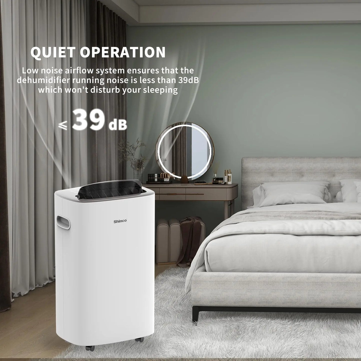 Shinco 86 Pints Dehumidifier for Home and Basements