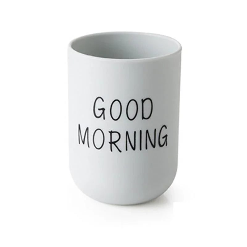 Portable Couple Toothbrush Washing Mouth Cups Plastic Home Hotel Tooth Brush Holder Bathroom Accessories Mouthwash Storage Cups