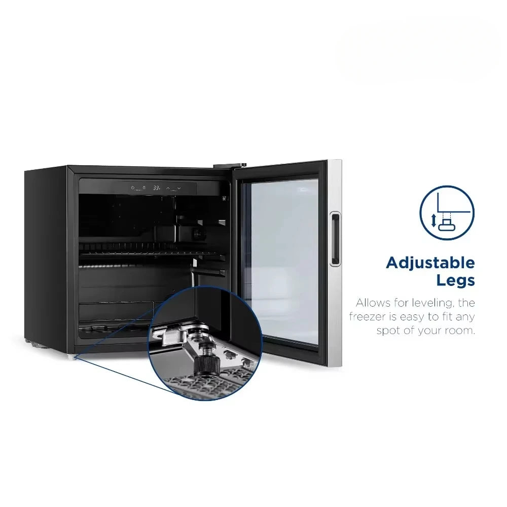48-Can Beverage Fridge & Cooler with Electrical Control, Stainless Steel Look, ARV48B1AST