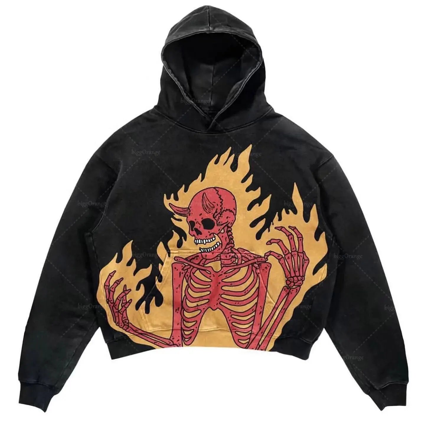 Harajuku Oversized Letter Printing Hoodie Streetwear Sweatshirt Y2k Tops Gothic Clothes Grunge Hoodies Women Men Clothing