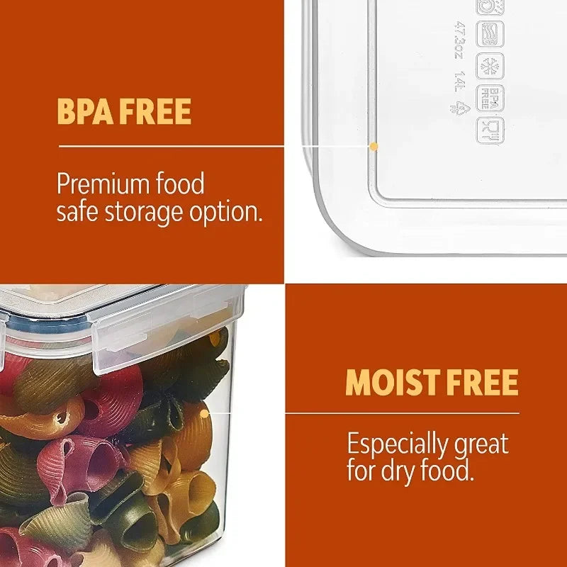 60 Pack Airtight Food Storage Containers for Kitchen Pantry Organization