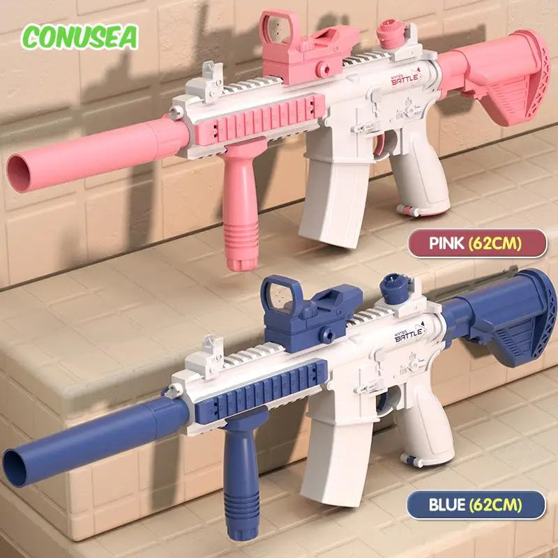 M416 Long Range Electric Water Gun Pistol 10M Portable Guns Children Outdoor Beach Outdoor Fight Shooting Toys for Boys Kid Game
