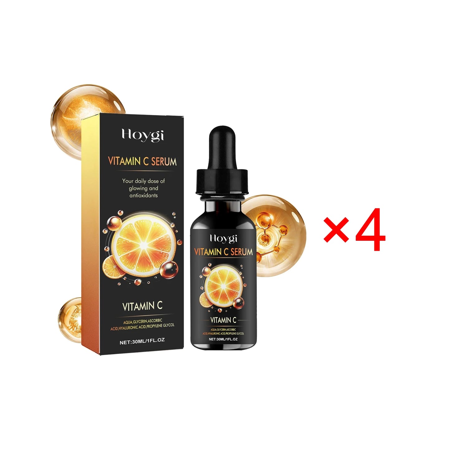 Hoygi 30ml Vitamin C Nourish Face Serum Reduce Fine Line Wrinkle Remove Dark Spots Improve Skin Elasticity Brighten Facial Serum
