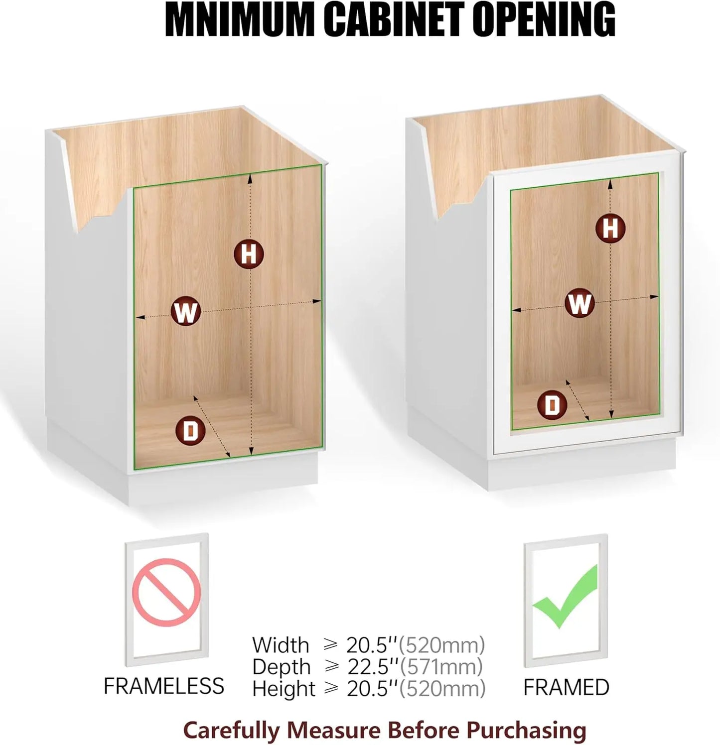 2-Tier Cabinet Pull Out Shelves (20" W x 22" D), Slide Out Shelves for Kitchen Cabinet