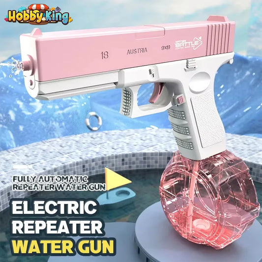 Electric Water Gun High-Pressure Shooting Soaker Full Automatic Water Blaster Spray Pistol Children Gift Party Beach Games