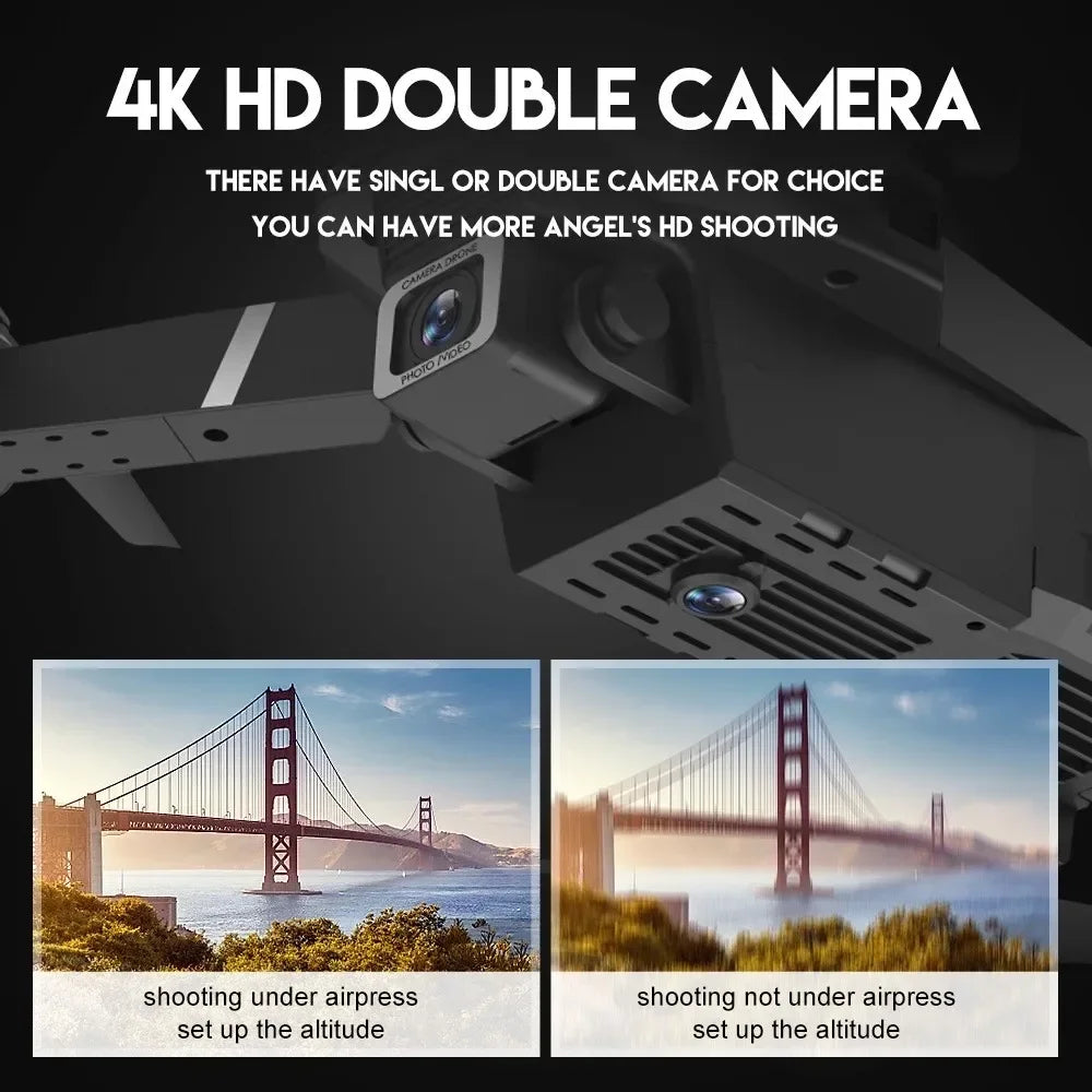 2025 E88Pro RC Drone 4K Professional With 3 Batteries Toy
