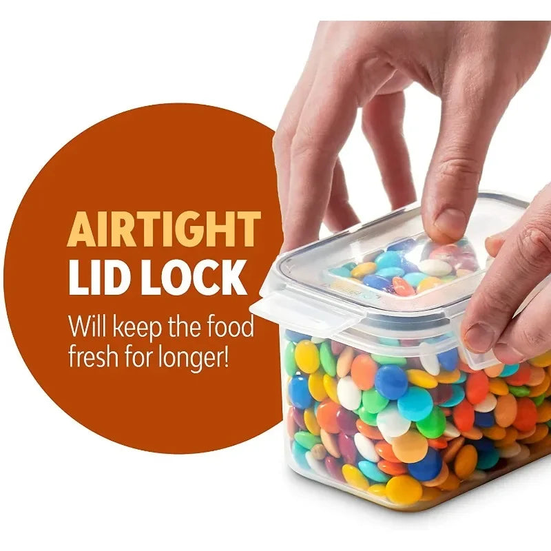 60 Pack Airtight Food Storage Containers for Kitchen Pantry Organization