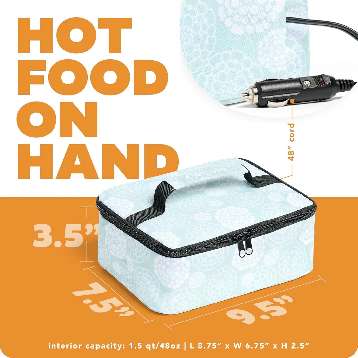 Mini Portable Electric Lunch Box Food Heater - Innovative Food Warmer & Heated Lunch Box Reheat & Keep Your Food Warm - (12V)