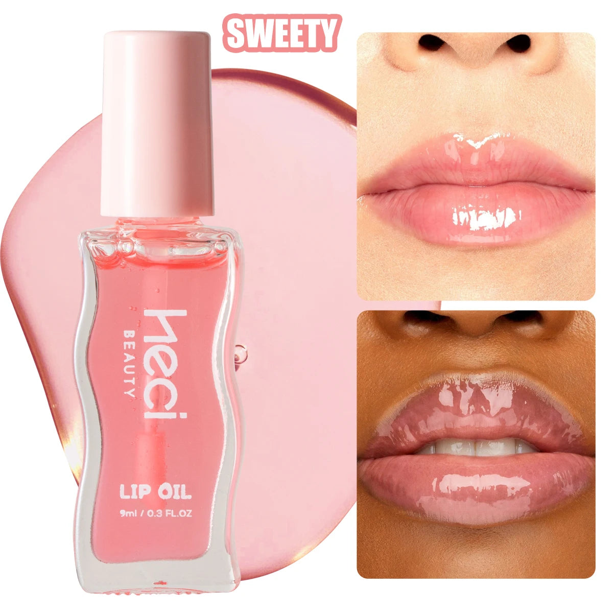 4pcs Fruity Tinted Lip Oil, Moisturizing Jelly Lip Gloss