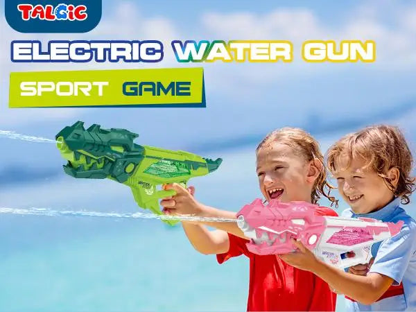 Electric Water Blaster, Automatic Squirt Gun up to 28Ft Long Range, Large Capacity Water Gun, Strong Water Gun