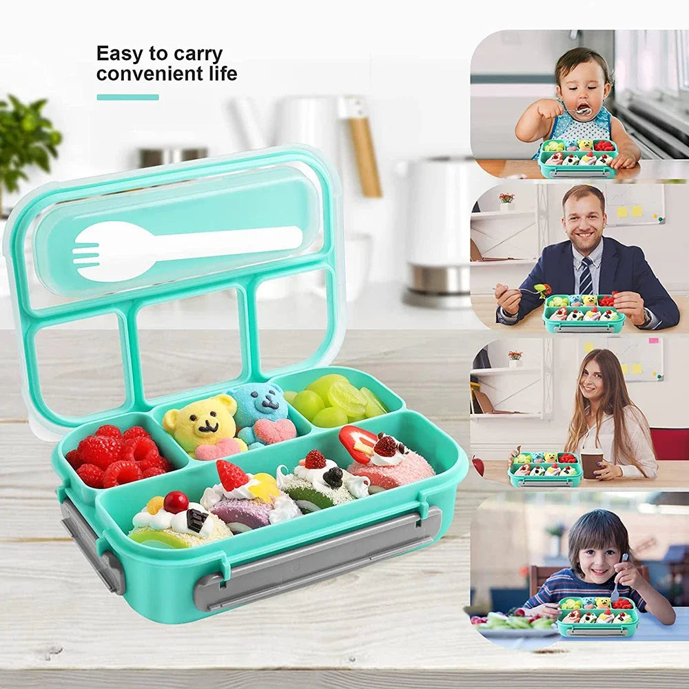 1L Plastic Electric Lunch Box Food Warmer Portable Heater for Car Or Home - Leak Proof Lunch Heating Microwave Food Containers