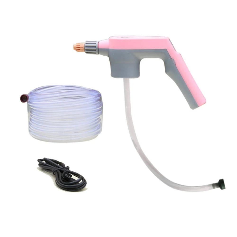 Electric Water Sprayer Adjustable High Pressure Sprayer USB Charging Agricultural Sprayer Gun for Plants Car Wash