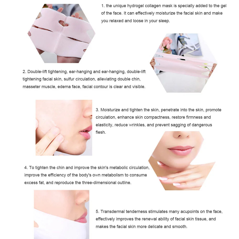 1pc Face Lifting Slim Mask Facial Chin Cheek Slimming Lift Up V Shaper Bandage