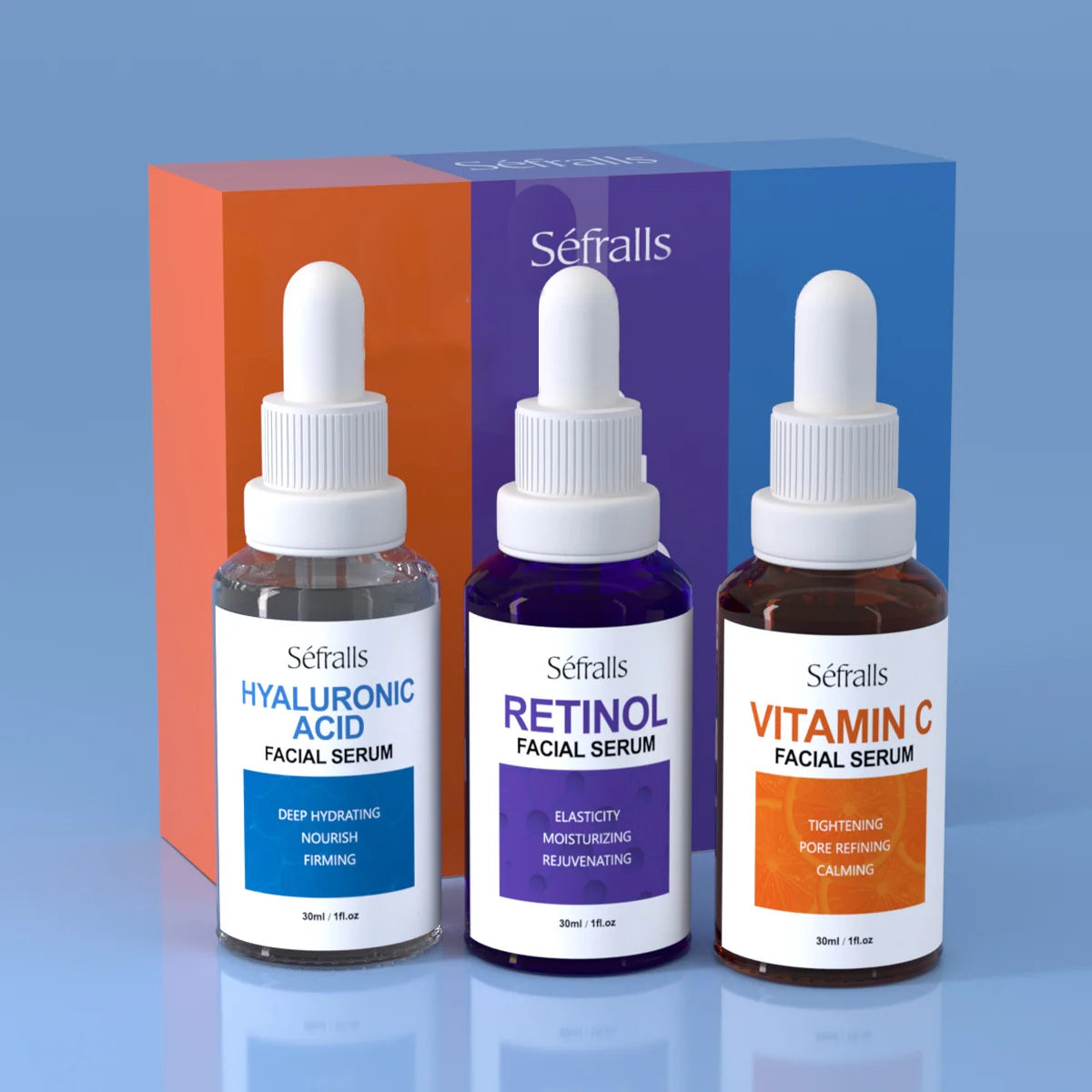 Séfralls Hyaluronic Acid VC Essence Set 30ml 3pcs Serum