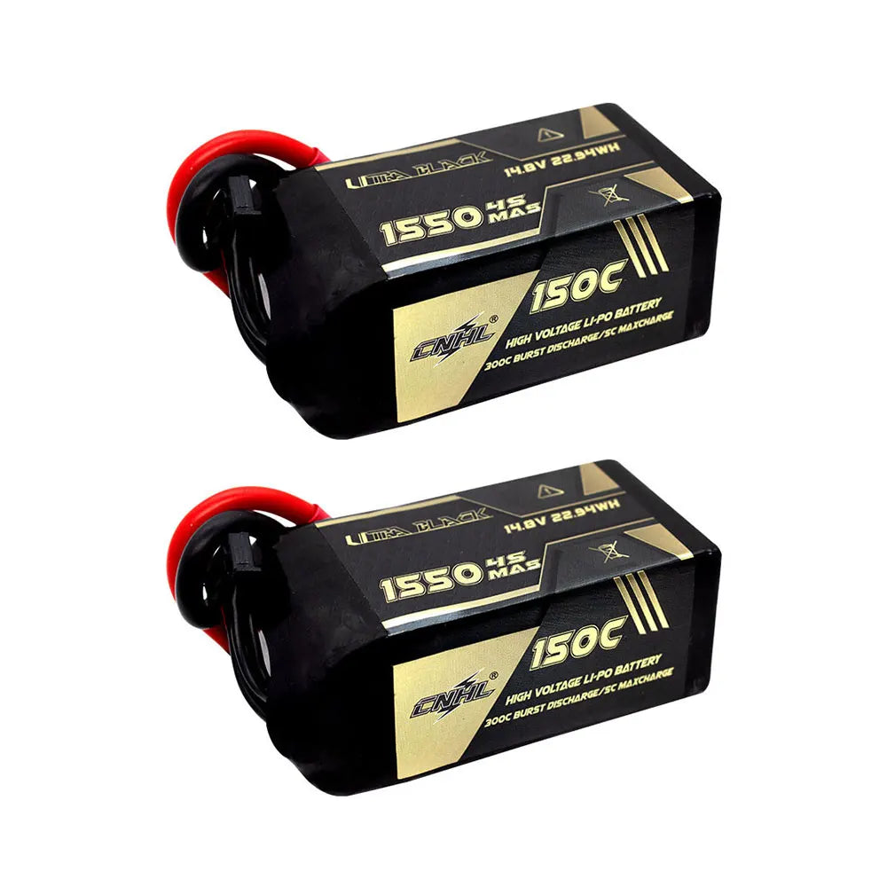 2PCS CNHL 4S 14.8V Lipo Battery 1100mAh 1300mAh 1500mAh 130C With XT60 Plug For FPV Airplane Drone Quadcopter Helicopter Hobby
