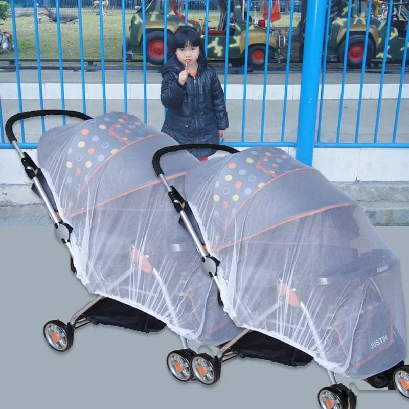 Mesh on The Stroller Infants Baby Stroller Accessories Mosquito Net Protection Newborn Kids Pushchair Fly Midge Insect Bug Cover