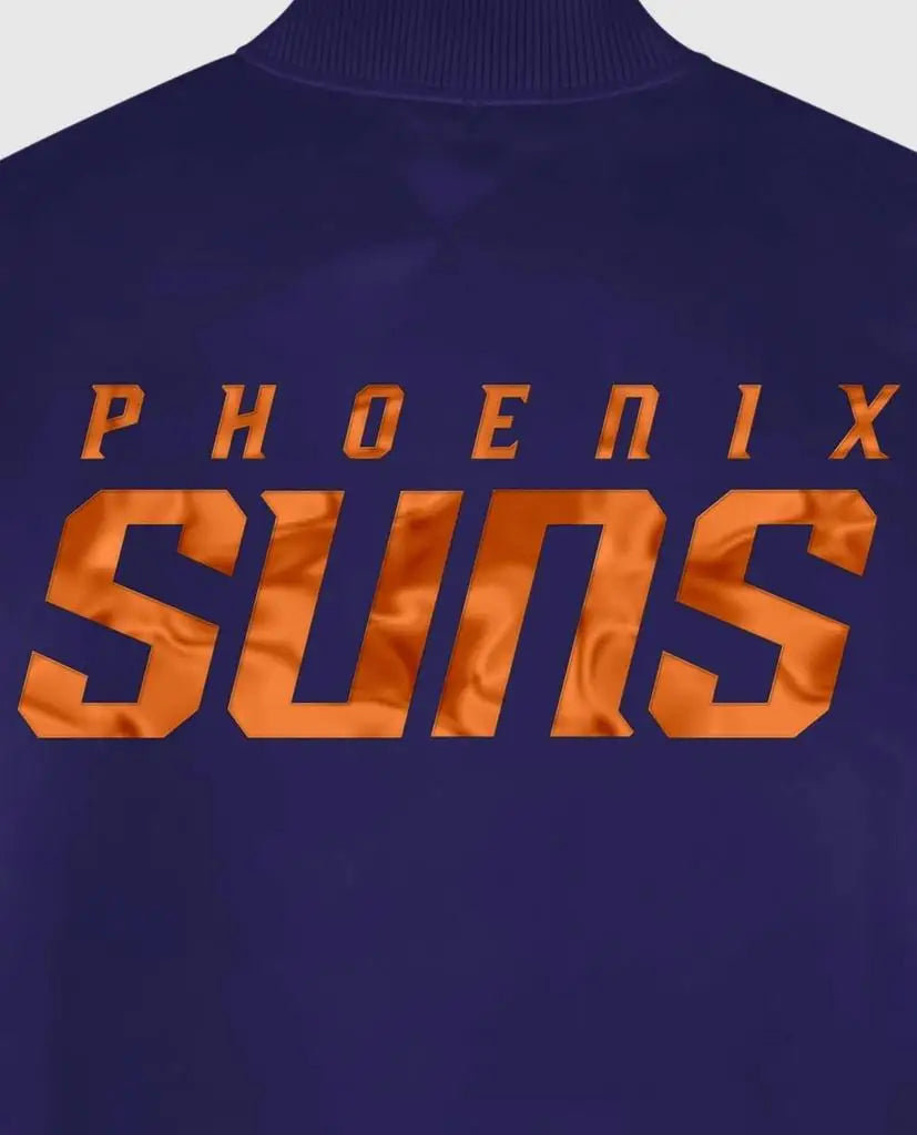 Starter | Men's Phoenix Suns Satin Full-Snap Jacket In Purple
