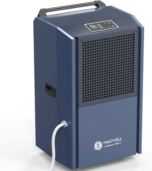 305 Pint Commercial Dehumidifier for Industrial Sites, Commercial-Grade Dehumidifiers with Drain Hose for Large Spaces Basements