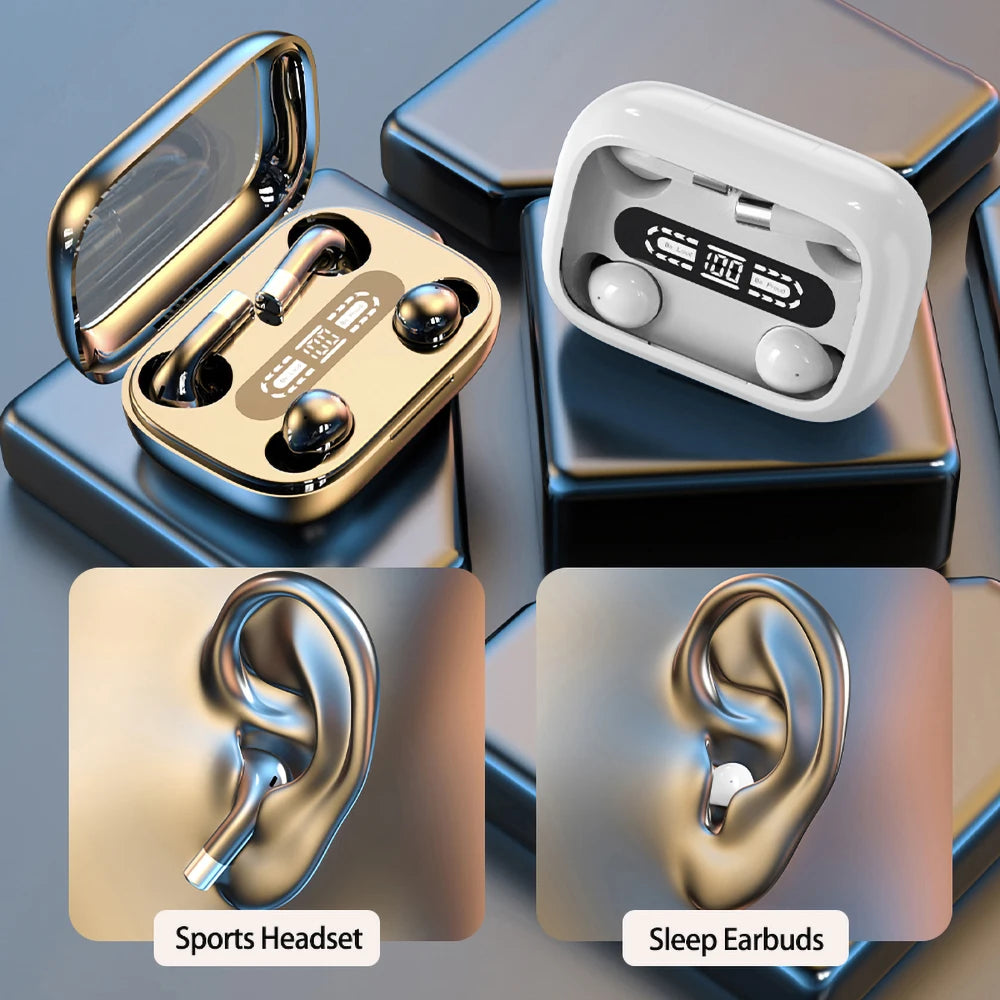 Dual Set Wireless Bluetooth Earbuds Gaming Music Sports HD Audio TWS Headphone Hands-Free Calls Intuitive Touch Control Earphone