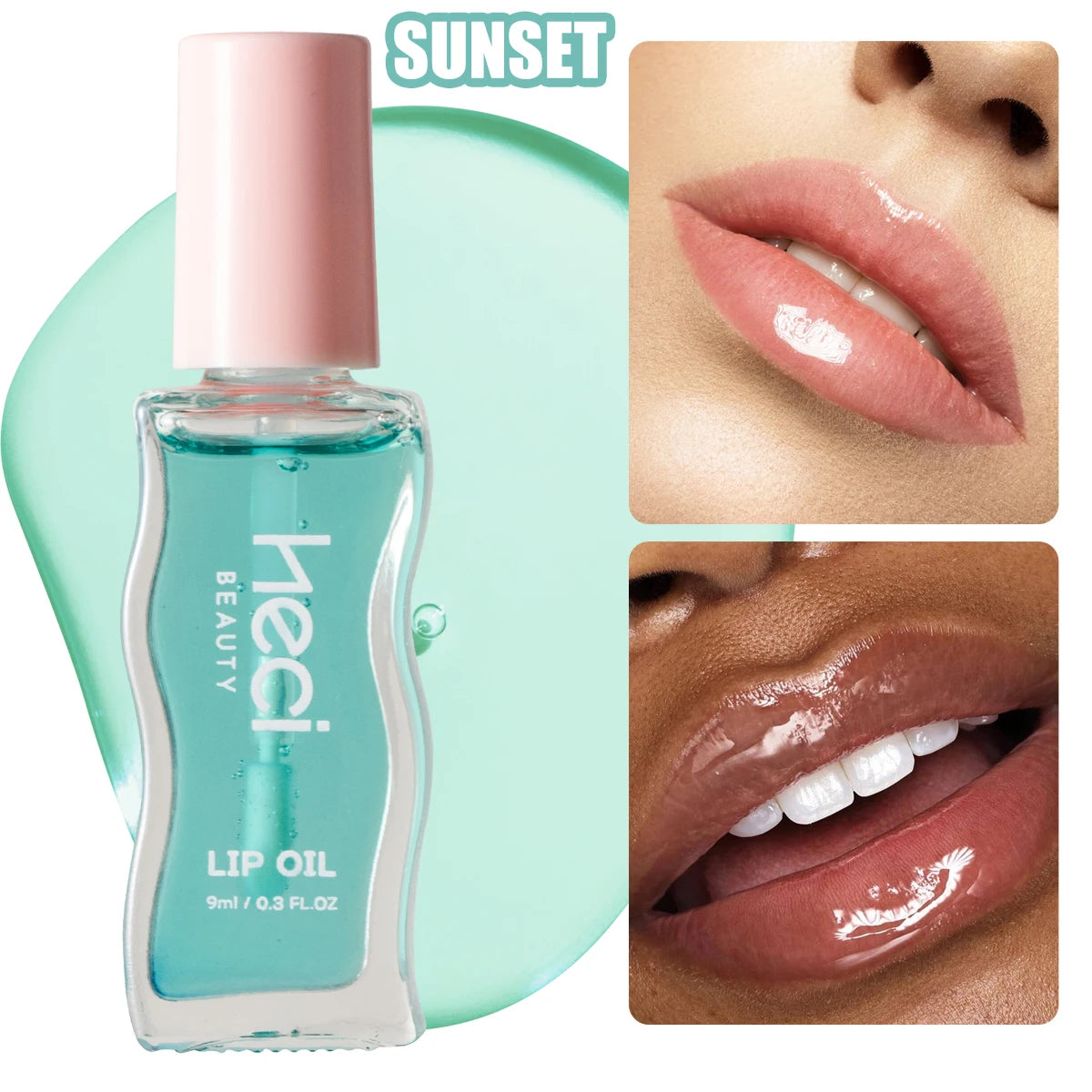 4pcs Fruity Tinted Lip Oil, Jelly Lip Gloss For Summer