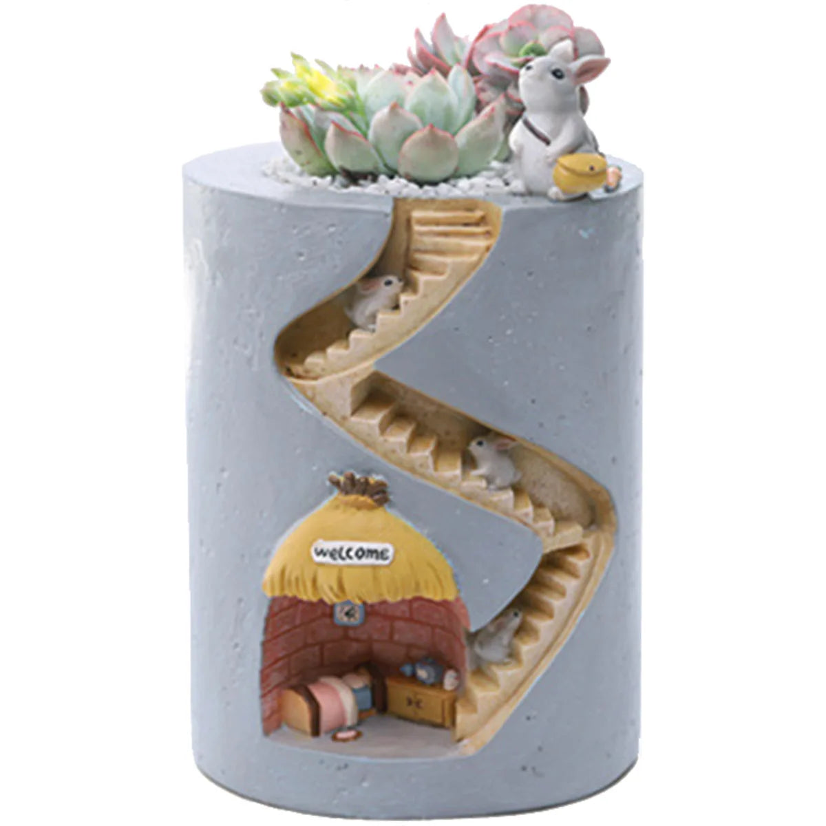 1/5pcs Creative Animal Resin Flower Pot Planter Rabbit Hedgehog Decorative Pot Desktop Ornament Plants Pot for Garden
Home Decor