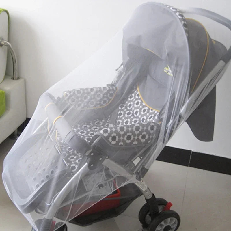 Mesh on The Stroller Infants Baby Stroller Accessories Mosquito Net Protection Newborn Kids Pushchair Fly Midge Insect Bug Cover